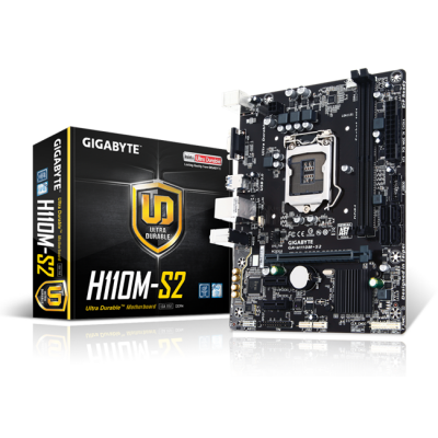 GIGABYTE H110M-S2 DDR4 USB3.0 VGA mATX 1151p