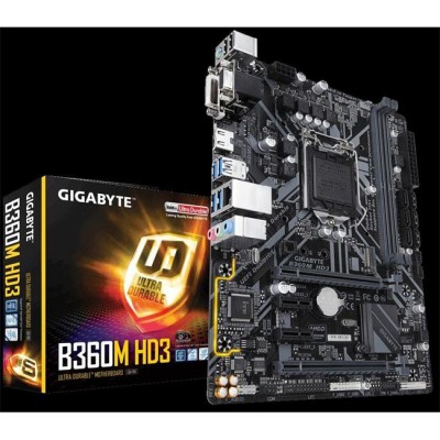 GIGABYTE B360M-HD3 DDR4 2666 DVI-D HDMI 1151v2