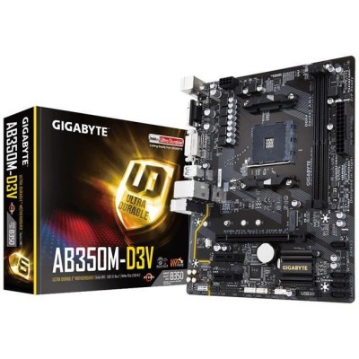 GIGABYTE GA-AB350M-D3V DDR4 VGA DVI-D RYZEN AM4