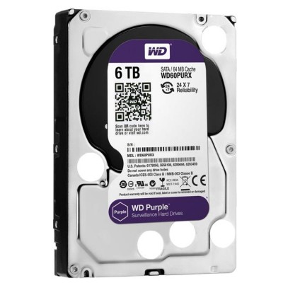 6 TB 3.5 WD SATA 64MB PURPLE WD60PURZ